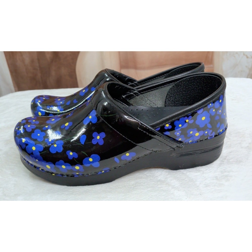 Dansko Floral Poppy Clogs - Picture 1 of 8